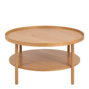 Banbury Round Coffee Table in Oak 80x42cm – image 2