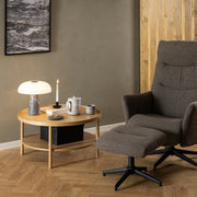 Banbury Round Coffee Table in Oak 80x42cm – image 4