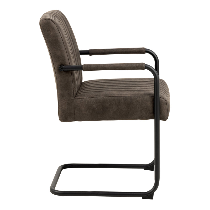 Adele Dining Chair Fabric Set of 2 – Grey – image 3