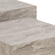 Dice Coffee Table Set in Grey Marble – image 5