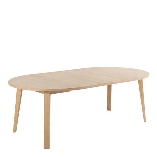 A-Line Round Extendable Dining Table in Smoked Oak 120/220 x 120 x 75cm – White Oak – image 1