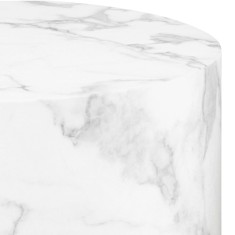 Dice Round Coffee Table Set of and Delhi Rough Paper – White – image 6