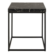Barossa Coffee Table with Marquina Top and Steel Base – Black – image 2
