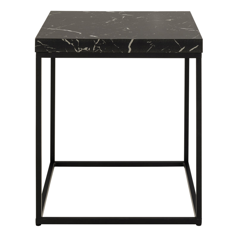Barossa Coffee Table with Marquina Top and Steel Base – Black – image 2