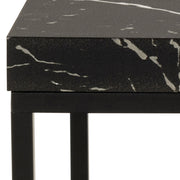 Barossa Coffee Table with Marquina Top and Steel Base – Black – image 5