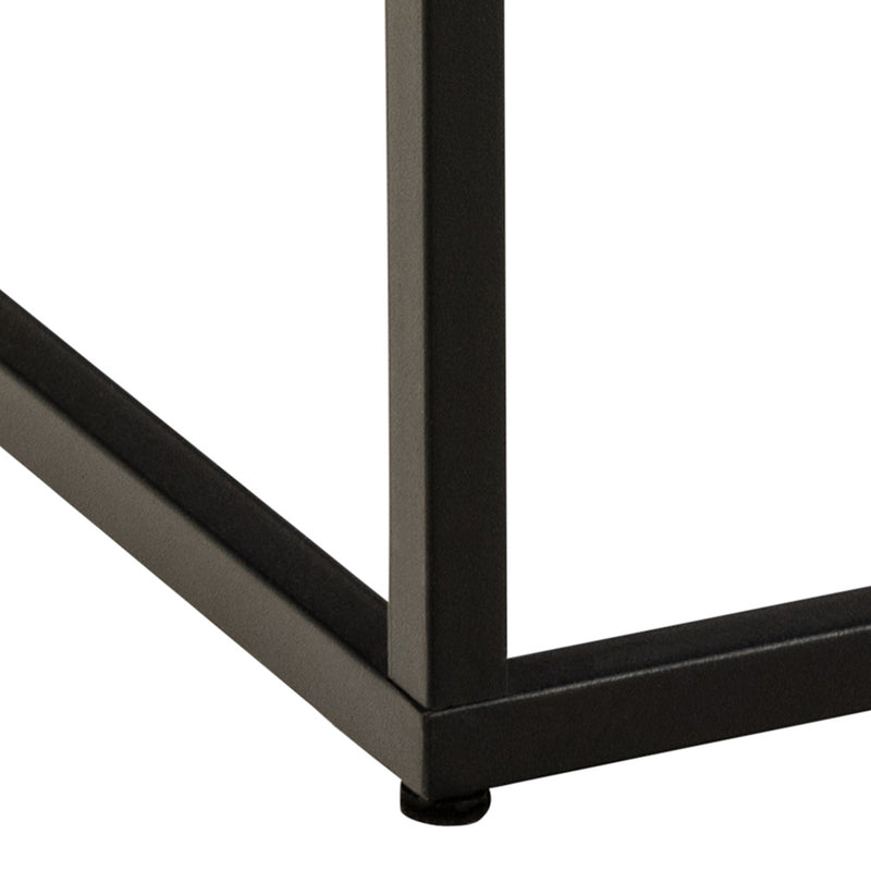 Barossa Coffee Table with Marquina Top and Steel Base – Black – image 6