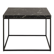 Barossa Coffee Table with Marquina Top and Steel Base – Black – image 2