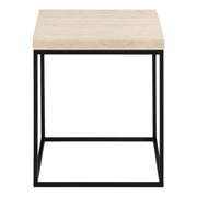 Barossa Coffee Table with Marquina Top and Steel Base – Travertine – image 2