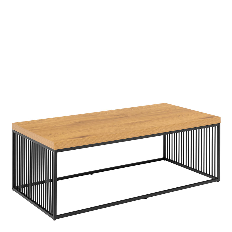 Strington Coffee Table – Black & Oak – image 1