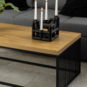 Strington Coffee Table – Black & Oak – image 4