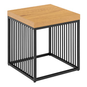 Strington Side Table – Black & Oak – image 1