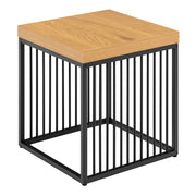 Strington Side Table – Black & Oak – image 3
