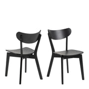 Roxby Dining Chair Set of 2 – Black – image 1