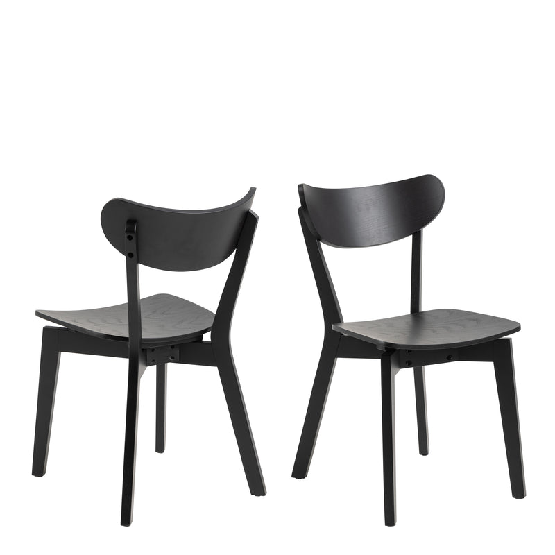 Roxby Dining Chair Set of 2 – Black – image 1