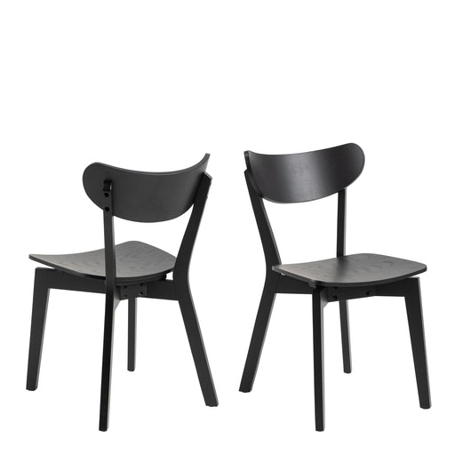 Roxby Dining Chair Set of 2 – Black – image 1