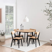 Roxby Dining Chair Set of 2 – White & Oak – image 4