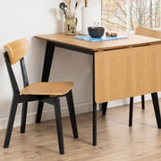Roxby Dining Chair Set of 2 – White & Oak – image 8