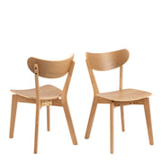 Roxby Dining Chair Set of 2 – Oak – image 1