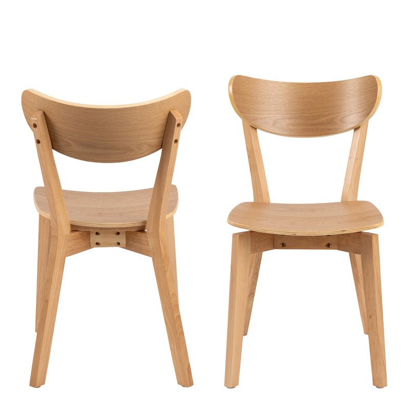 Roxby Dining Chair Set of 2 – Oak – image 2