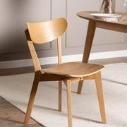 Roxby Dining Chair Set of 2 – Oak – image 5