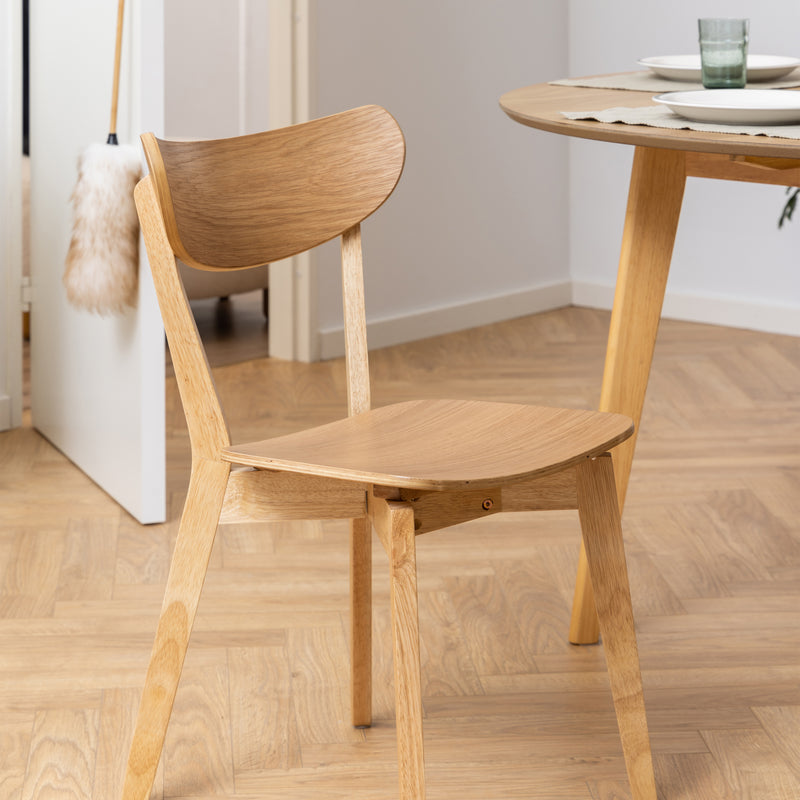 Roxby Dining Chair Set of 2 – Oak – image 6
