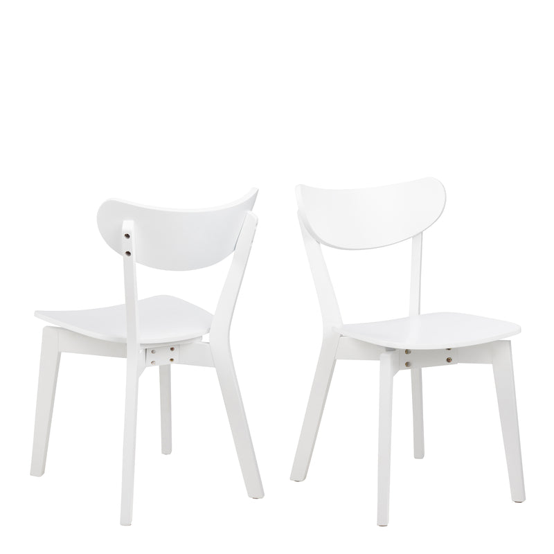 Roxby Dining Chair Set of 2 – White – image 1