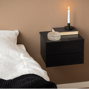 Avignon Bedside Table with 2 Drawers – Black – image 5