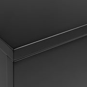 Avignon Bedside Table with 2 Drawers – Black – image 6