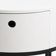 Polo Round Bedside Table – White & Black – image 5