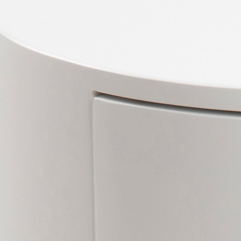 Polo Round Bedside Table – White & Black – image 6