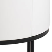 Polo Round Bedside Table – White & Black – image 7