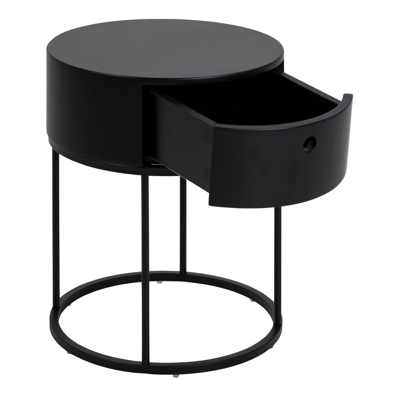 Polo Round Bedside Table – Black – image 3