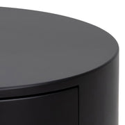 Polo Round Bedside Table – Black – image 5