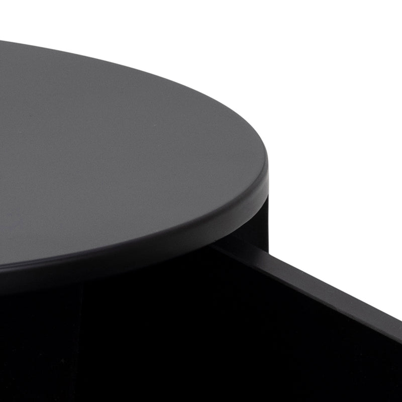 Polo Round Bedside Table – Black – image 6