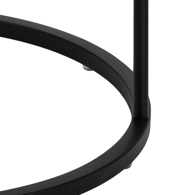 Polo Round Bedside Table – Black – image 8