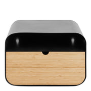 Joliet Wallmounted Bedside Table in Black and Bamboo – image 2