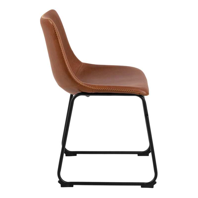 I_Oregon Dining Chair with Stitching, Set of 2. – Brown – image 3
