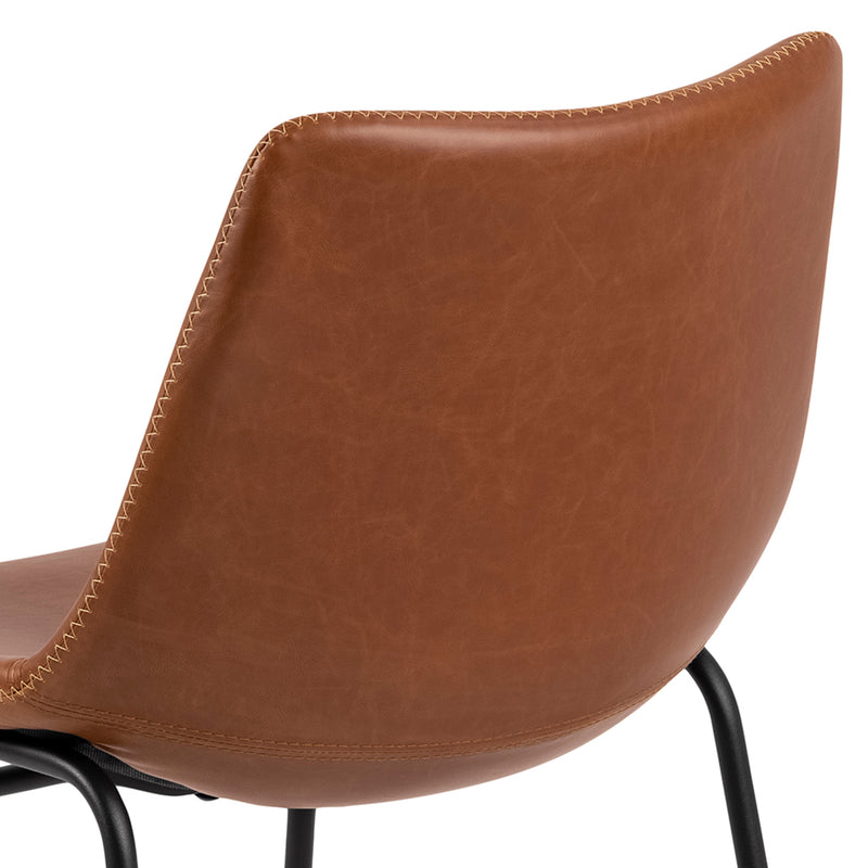 I_Oregon Dining Chair with Stitching, Set of 2. – Brown – image 5
