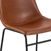 I_Oregon Dining Chair with Stitching, Set of 2. – Brown – image 6