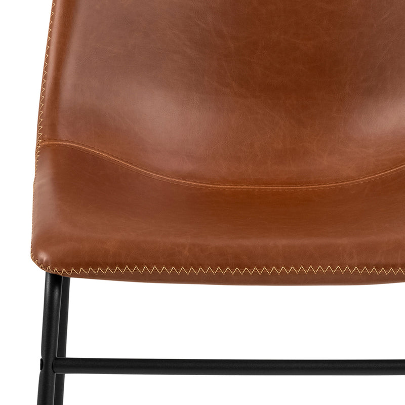 I_Oregon Dining Chair with Stitching, Set of 2. – Brown – image 7