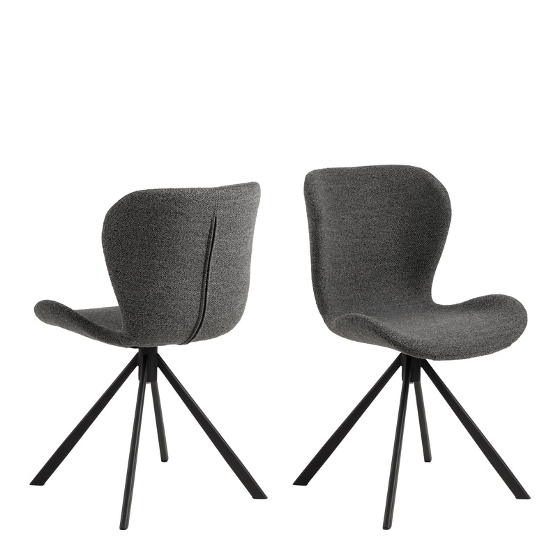 Batilda Dining Chair Set of 2 – Grey – image 1