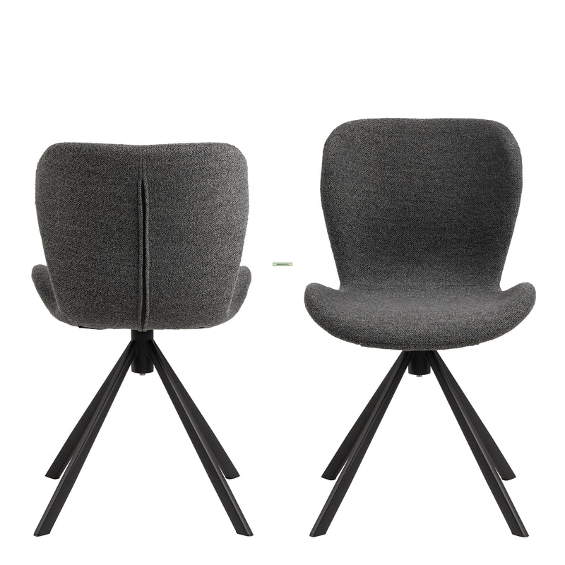 Batilda Dining Chair Set of 2 – Grey – image 2