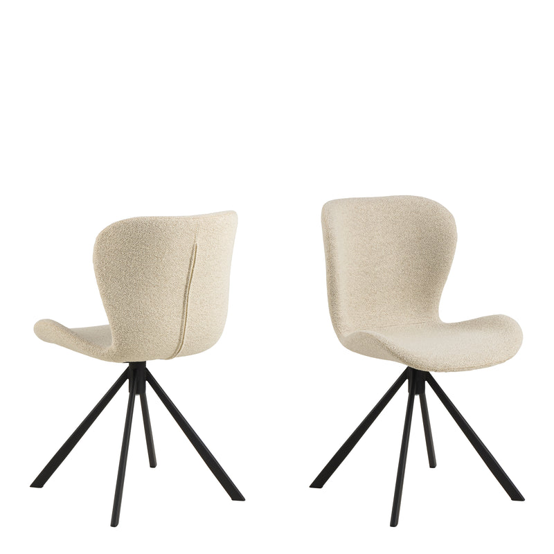 Batilda Dining Chair Set of 2 – Cream – image 1