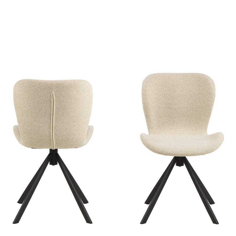 Batilda Dining Chair Set of 2 – Cream – image 2