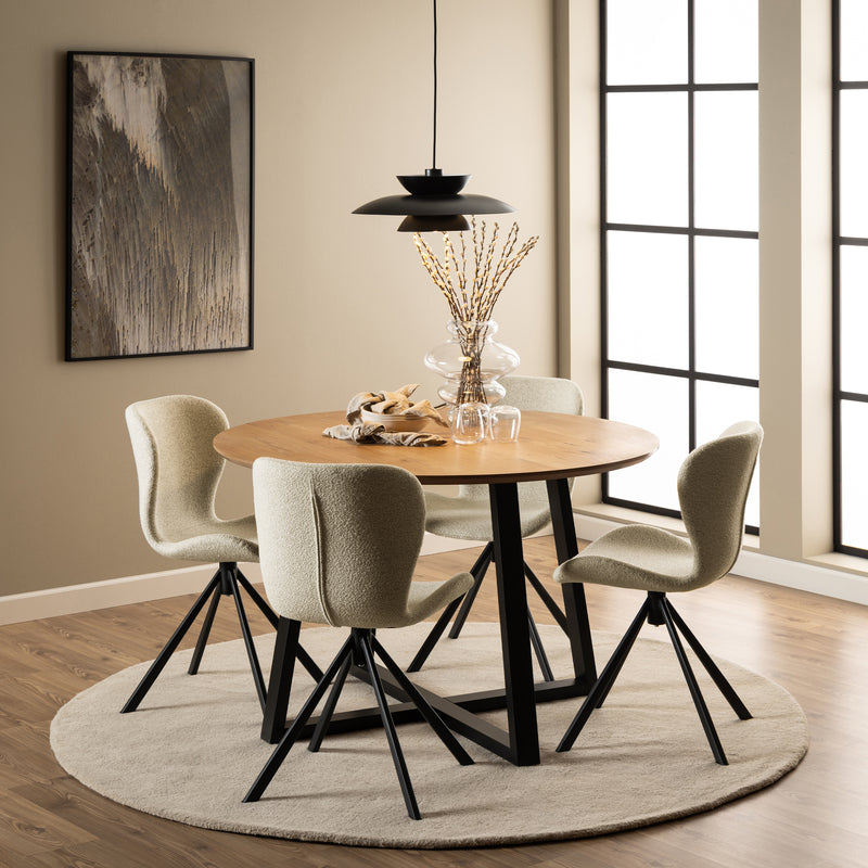 Batilda Dining Chair Set of 2 – Cream – image 4