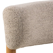 Burley Lounge Chair in Beige Fabric and Oak – image 6