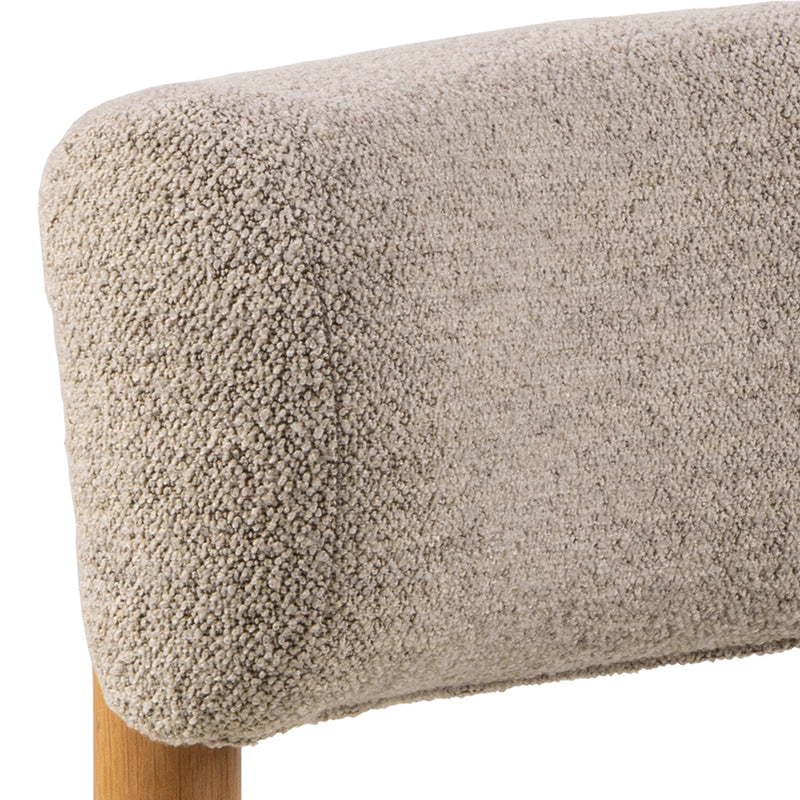 Burley Lounge Chair in Beige Fabric and Oak – image 6
