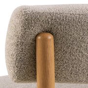 Burley Lounge Chair in Beige Fabric and Oak – image 7