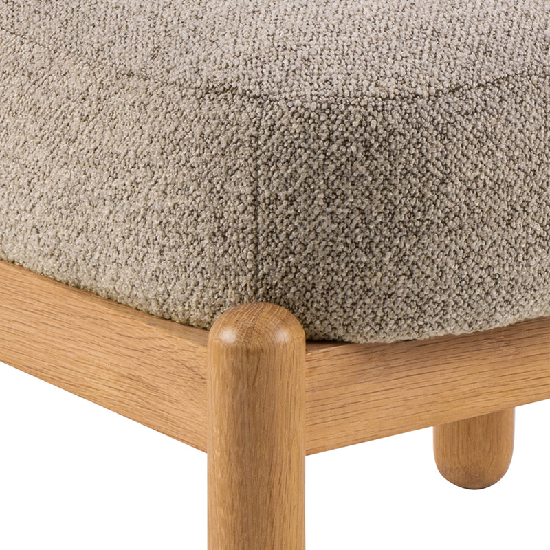 Burley Lounge Chair in Beige Fabric and Oak – image 8