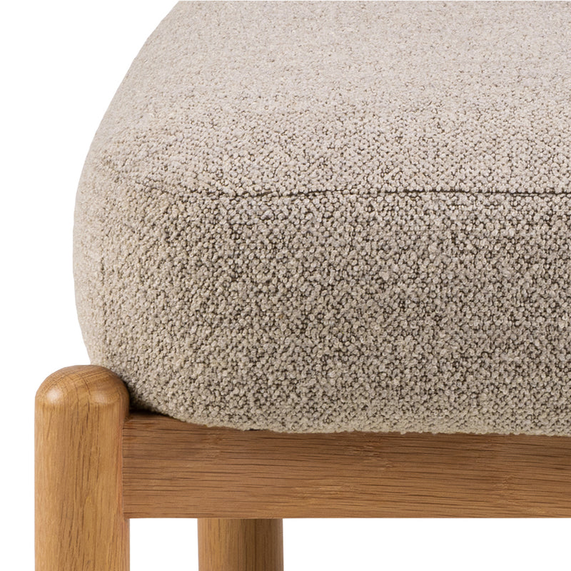 Burley Lounge Chair in Beige Fabric and Oak – image 9